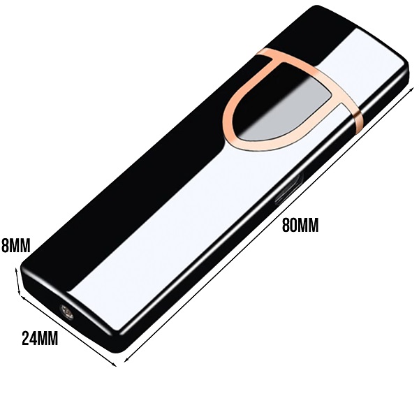 Touch Sensitive Flameless Windproof Rechargeable Electric USB Cigarette Lighter